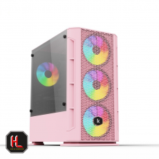 Vỏ case máy vi tính KENOO Esport G362 no Fan Pink