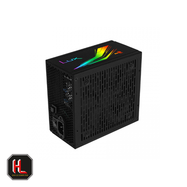 Nguồn máy tính Aerocool LUX RGB 750W 80 Plus Bronze Certified, Fan 12, LED RGB