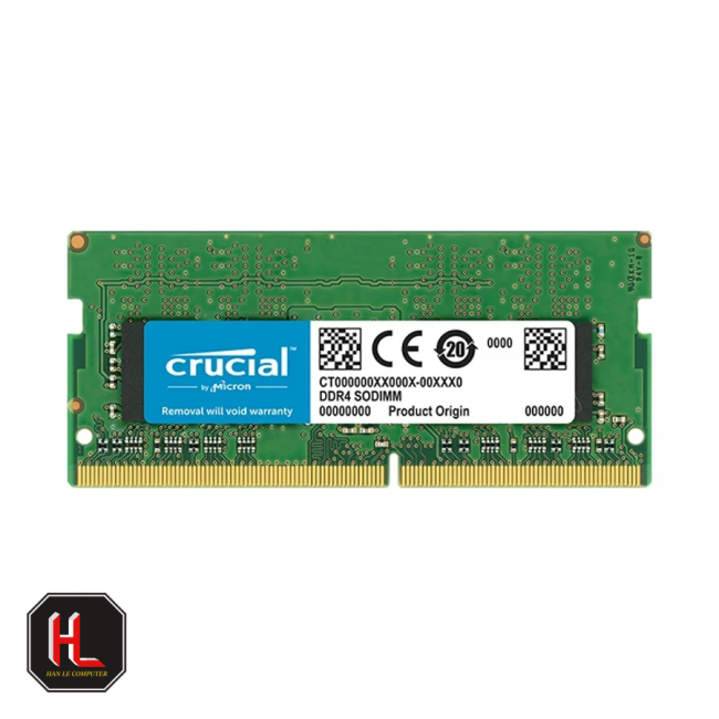 Ram Crucial DDR4 4G/2400 không tản 2ND